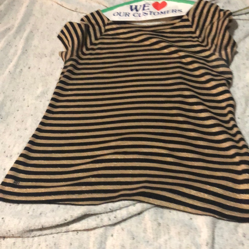 Gold and black Ralph Lauren blouse size large